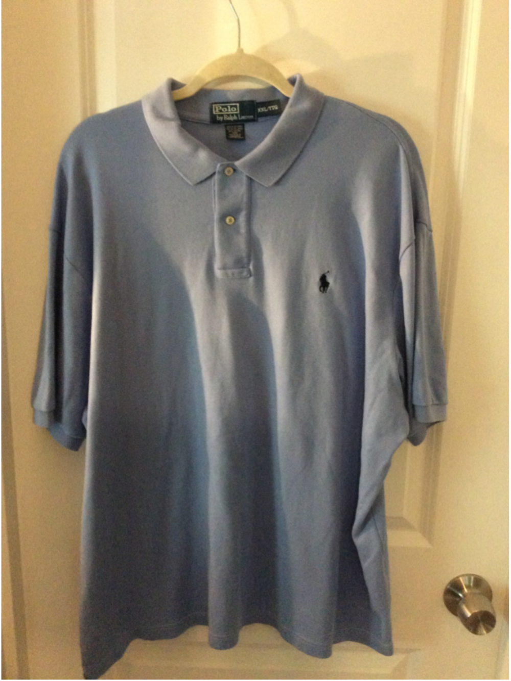 Men's Polo by Ralph Lauren Light Blue Polo Shirt XXL